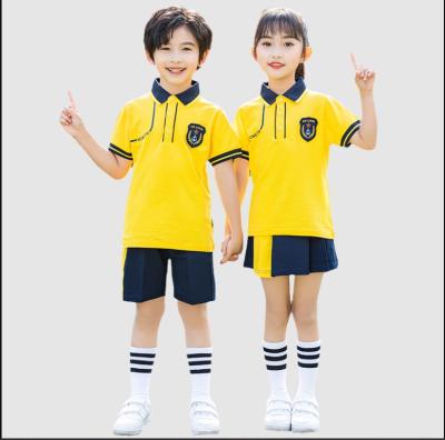 China Custom Made Yellow School Uniform Teacher Japanese Boys And Girls School Uniform Suit for sale