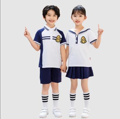 China School newly designed children's school uniforms, girls' skirts and costumes for sale