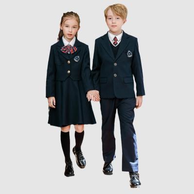 China High quality fashion custom made school uniforms for primary school students, girls' dresses and school dresses for kids for sale