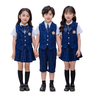 China Children's Cheap Korean Skirt Uniforms School Uniform School Uniform Skirt Plaid Suit for sale