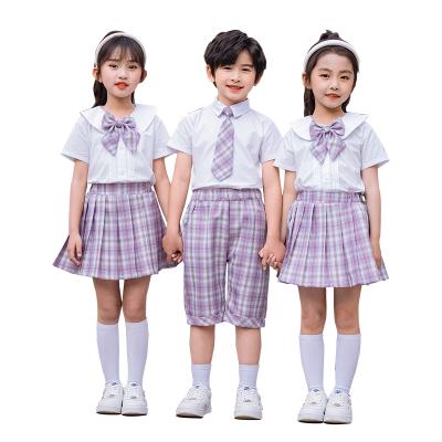 China Custom made jk girl skirt student skirt children's shirt pink school uniform school uniform skirt for sale