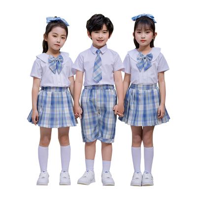 China School customized new design school uniform skirt kindergarten school uniform white shirt primary school uniform for sale