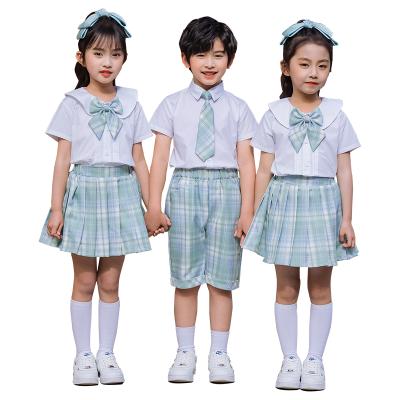 China Customization of the school uniforms of the students uniforms of the OEM summer boys and girls costumes of the school uniforms of the schoolchildren for sale