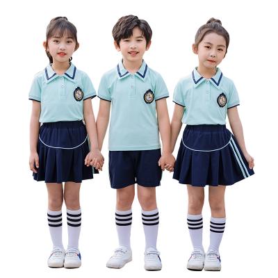 China Wholesale Summer School Uniform Sports School Uniforms Short Sleeve Suit Kindergarten Kindergarten School Uniforms for sale