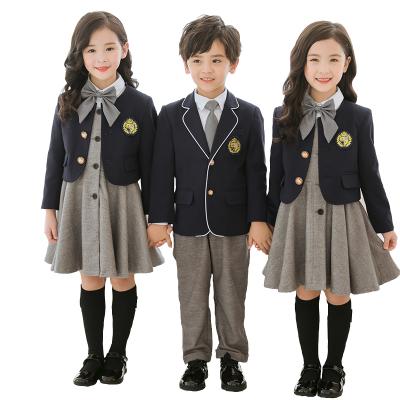 China School spring children's British style costumes, uniforms, class dresses, suits, school uniforms for primary school students for sale