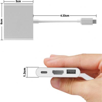 China COMPUTER Sale Support 4K Large Display C Rj45 Hdmi 3 Port Usb Hub for sale