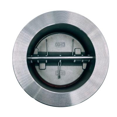 China METEC for Sale 316 Stainless Steel Non Return Wafer Check Valve Double Plate for sale