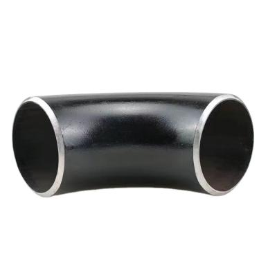 China Petroleum gas water 1/2in Astm B16.9 A234 industrial sch40 degree 90 butt welded carbon steel seamless elbow for sale