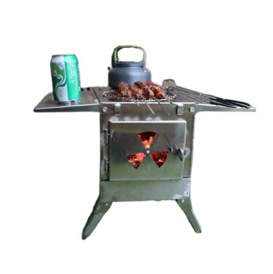 China Low Moq Folding Multifunctional Stove For Outdoor Portable Barbecue Stove Camping Stove Tent BBQ Vendor for sale