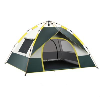 China 4 person 3-4 person UV-resistant pop-up automatic cabin tent camping shelt camping tent waterproof for sale