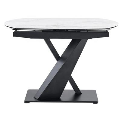 China Contemporary Extendable Ceramic Dining Table for sale