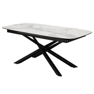 China Extendable ceramic dining table for sale