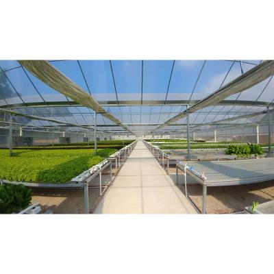 China Passive Solar Gray Polycarbonate Sheet Greenhouse for Aquaponics Farming System for sale