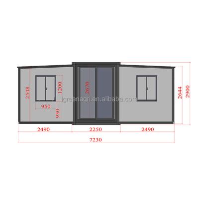 China IGREEN Expandable Container House for America Market Large Size Customized Color for sale