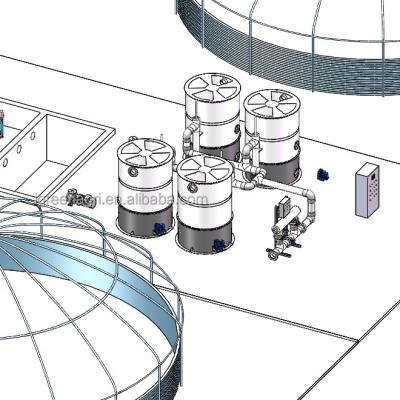 China Aeratie-systemen voor de recirculatie van PVC-traplijnmateriaal voor aquacultuur Te koop