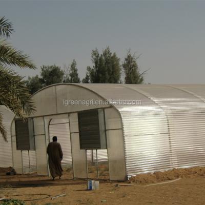 China Greenhouse Pad and Fan Cooling System for Agricultural Plastic Film Surface Material for sale