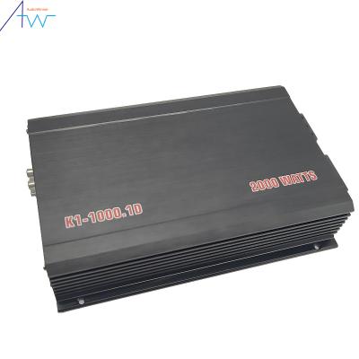 China Class D Amplifier Car Subwoofer Full Frequency Audio MONO Channel Car Amplifier Monoblock Amplifier 267x185x58mm for sale