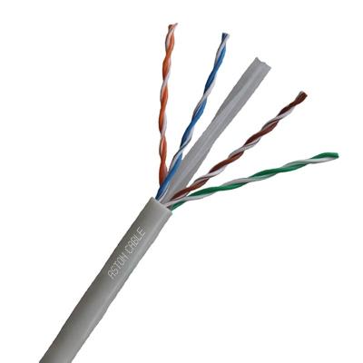 China Best Price Good Quality Solid Bare PVC UTP LAN Cable Cat 6 UTP CAT6 Copper LAN Cable 23AWG 4pairs for sale