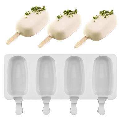 China Viable Home Design Silicone Ice Cream Mold Ice Cream Popsicle Mold Ice Cream Popsicle Bar Mold for sale