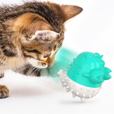 China New Viable Hot Sale Electric Toothbrush Vibration Electric Toys Lobster Shaped Rubber Cat Teething Chew Toys for sale