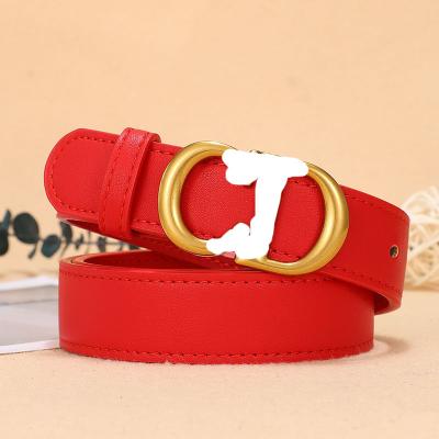 China Famous Designer Genuine Leather Belts Luxury Brand Women Girls Ladies Fashion Comfortable Letter Logo Belt for sale