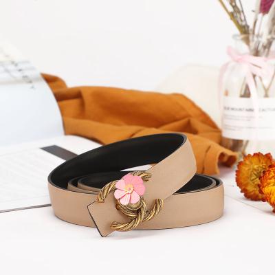 China Fashion.Casual fashion brand ladies retro double C belt student Youth Decoration Dress jeans belt for sale