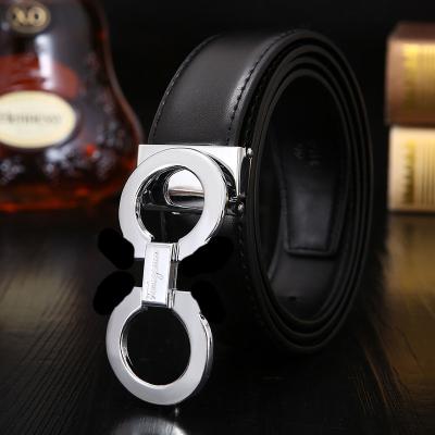 China 3.5cm Famous Brand Luxury Brand Comfortable High Quality Width 8 Custom Belts Famous Men's Belt Leather Black Genuine Leather Men Belt for sale