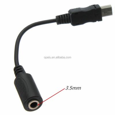 China Multimedia factory 3.5mm female to aux cable. Mini USB Male Mic Microphone Earphone Adapter USB Audio for sale