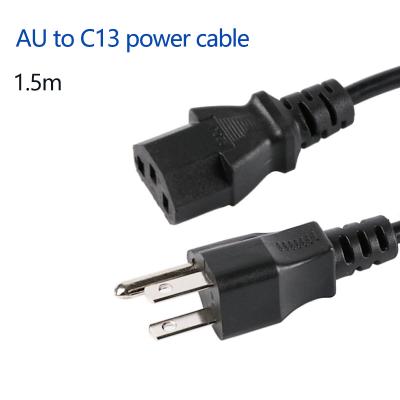 China Consumer Electronics Manufacturer US 3 Prong To C13 1.5m 10A250V Power Cable For Cabinet PDU UPS Extension Power Cord for sale