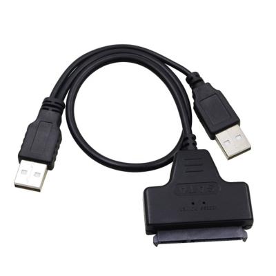 China 2.5 HDD 7+15 22Pin Laptop Hard Disk Drive USB 2.0 SATA to USB 2.0 Adapter Cable for 2.5 HDD Laptop Hard Disk Drive for sale