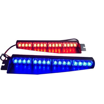 China 32W 32LED Sun Visor Light Hazard Emergency Windshield Warning Strobe Lightbar (Blue&Red) SM817 for sale