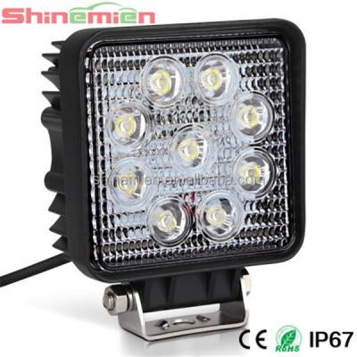 China 2014 HOT SALE new products wholesale 27W truck led work light led work light 110mm*128mm*63mm for sale