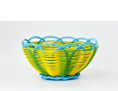 China Wholesale Price Multifunctional Eco-friendly Wire Buffet Basket Storage PP High Quality Food Fruit Hand - Woven Storage Basket for sale