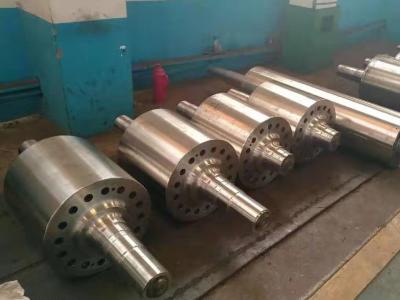 China Smooth Alloy Steel Casting Parts Steel Wheel mill Roller With Quenching And Tempering Heat Treatment for sale