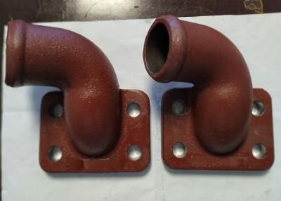 China Cast Iron Elbow Pipe Painted In Red HT250 Green Sand Casting for sale