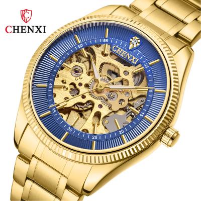 China CHENXI 8803 Water Resistant Top Fashion Luxury Waterproof High-end Strap Charm Golden Mechanical Men Automatic Watch for sale