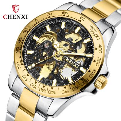 China Top Luxury Business Automatic Luminous Clock Men's Watch Water Resistant CHENXI 8808 Brand Tourbillon Waterproof Mechanical Watches for sale