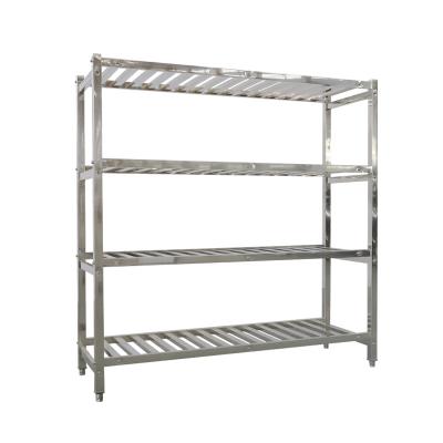 China Stocked Factory Direct Stainless Steel New Design Storage Shelf / Rack for sale