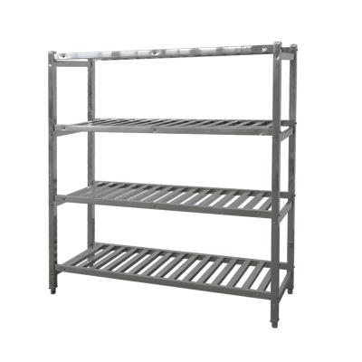 China Stocked Factory Price Foldable Design Stainless Steel Kitchen Shelves for sale