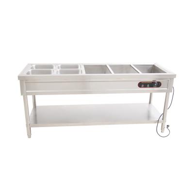 China Stainless steel 201/304 Widely Used Catering Equipment Kitchen Equipment Bain Marie with Cabinet for sale