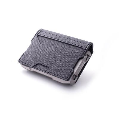 China NATIONAL Aluminum RFID Blocking Wallet With Card Slot Flip Business Card Case Wallet Man Credit Card Holder Luxury Wallet for sale