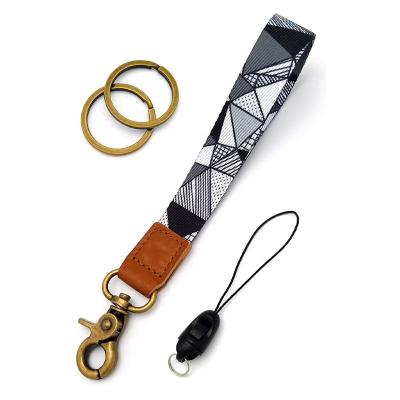 China Custom Made Custom Wristband Lanyard Key Chain Hand Wrist Lanyard For Keys Gift Women Men Kid Bracelet Lanyard Key Chain Holder for sale