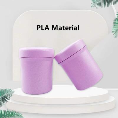 China Large Capacity 250g Cosmetic Cream Jar Degradable PLA Material Plastic Frosted Wide Mouth Bottle for sale