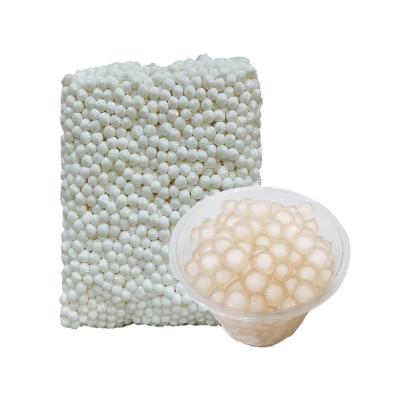 China Milk Tea Topping Good Quality Bubble Tea Food Tapioca Pearl 3kg White Box 9.5mm~10.5mm for sale