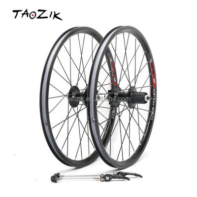 China Good quality mountain bikes roda sepeda manufacturer in china TAOZIK inch 406 20 wheelset times 451 bike bearings for sale