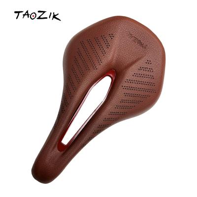 China ORIGINAL Classic Design TAOZIK T-165 Microfiber Memory Sponge Leather Rail 165mm Breathable Bicycle Racing Saddle for sale