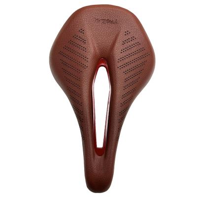 China ORIGINAL DESIGN Hot Selling Classic Design Memory Sponge Leather 165mm Breathable Bicycle Racing Saddle for sale