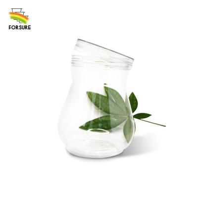 China recyclable & 800ML Unbreakable Packaging Plastic Snack Beans Food Grade Plastic Jar With Lid PET Factory Price for sale