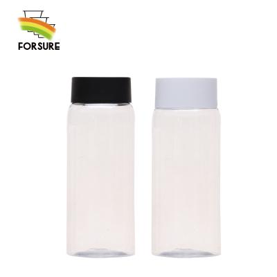 China recyclable & Good Price 450/520ML Unbreakable Factory Supplier Food Grade With Lid Milk Juice Pack PET Bverage Plastic Bottle for sale