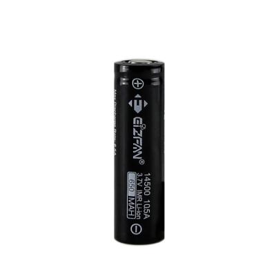 China Toys Good Performance 14500 650mAh 10.5A Flat Surface Rechargeable Lithium Battery for sale